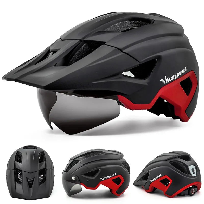 Magnetic Lens Cycling Helmet