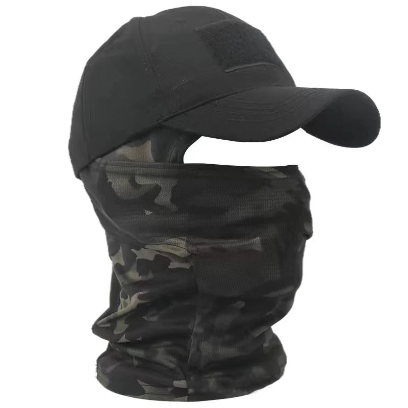 Tactical Balaclava & Cap Set – Full Face Sun Protection