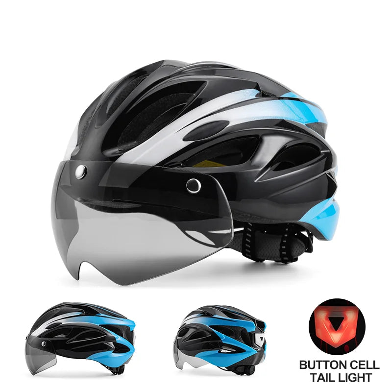 Cycling Helmet with Magnetic Goggles 