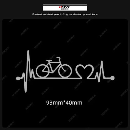 Adesivi per biciclette con battito cardiaco 