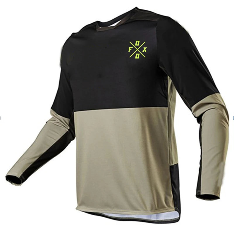 Men's MTB Downhill Jersey – Long Sleeve Mountain Bike Shirt