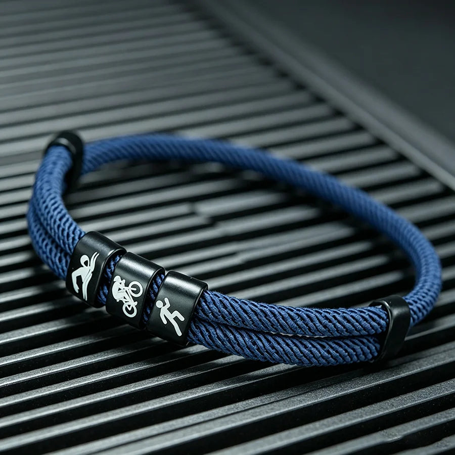 Men's Sport Cord Bracelet – Adjustable Rope Wrist Accessory