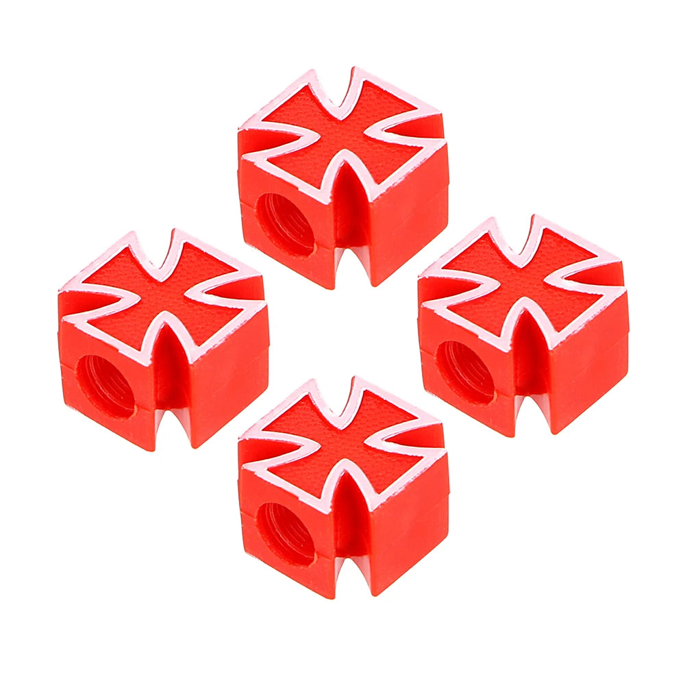 Cross Tire Valve Caps