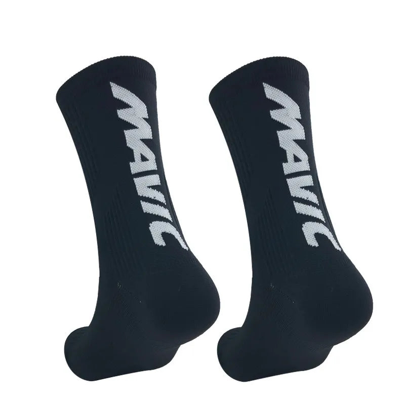 Compression Cycling Socks – Mid Tube, Polyester-Nylon Blend, 8 Colors (Size 37–44)