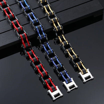 Bicycle Chain Link Bracelet – Punk Biker Style | 5 Designs