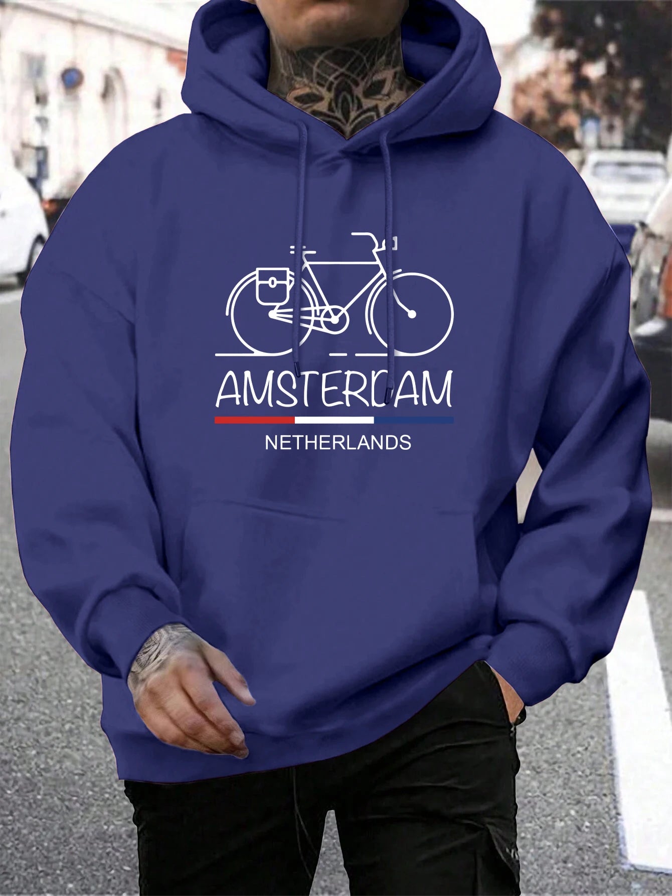 Netherlands Bike Pullover Hoodie 