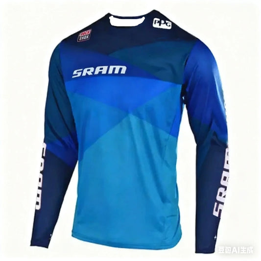 T-shirt VTT à manches longues pour hommes 