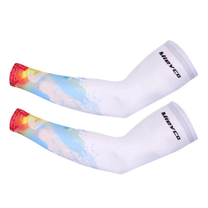 UV Protection Cycling Arm Sleeves – Breathable Ice Silk, Unisex