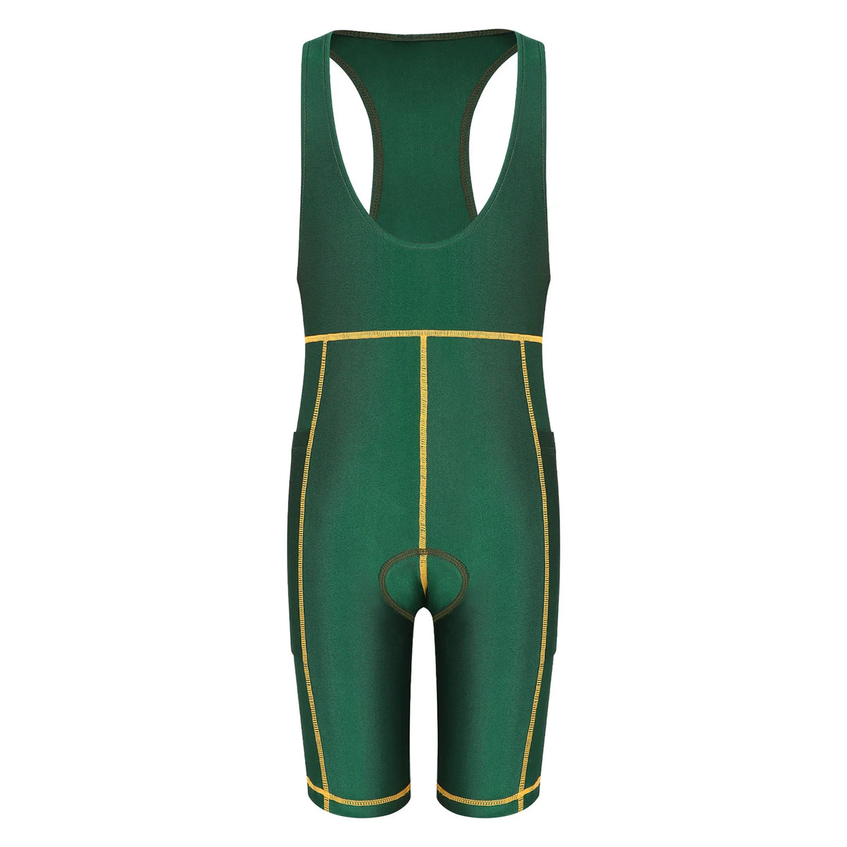 Kids’ Cycling Bib Shorts – 3D Padded, Unisex | Sizes 4–14
