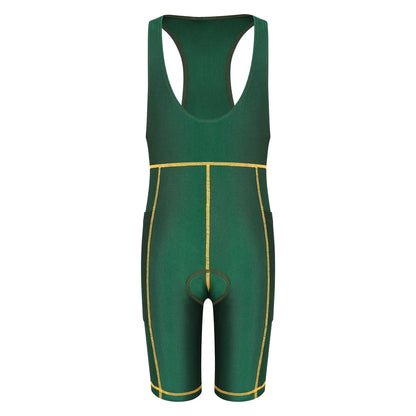 Kids’ Cycling Bib Shorts – 3D Padded, Unisex | Sizes 4–14