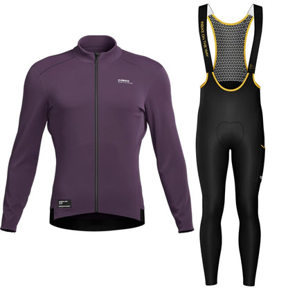 Camisa de ciclismo térmica forrada de lã quente