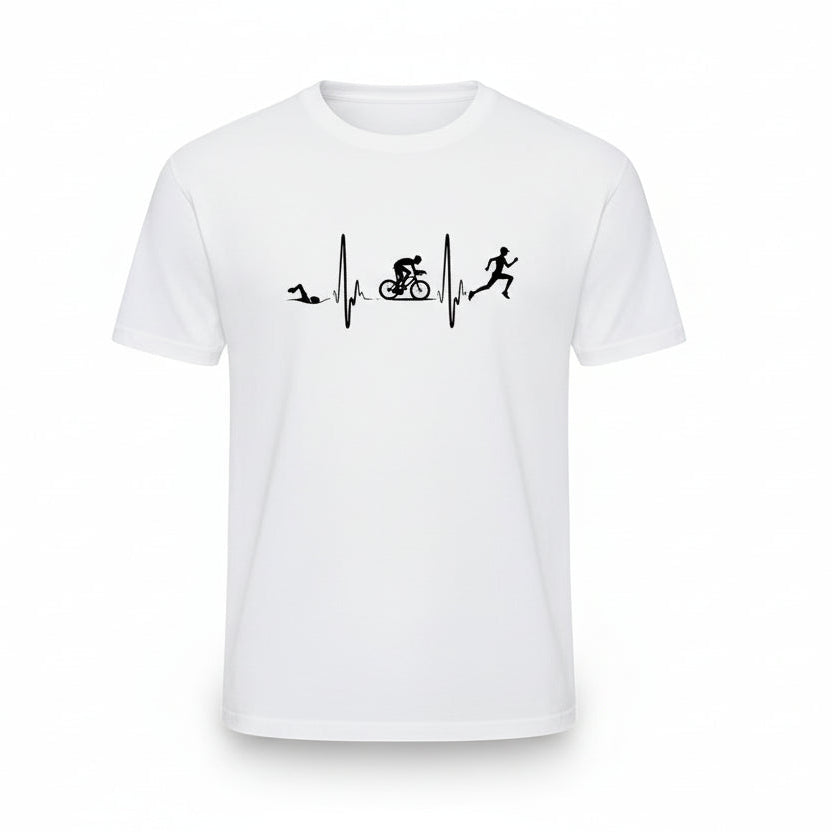 Chemise en coton Triathlon Heartbeat 