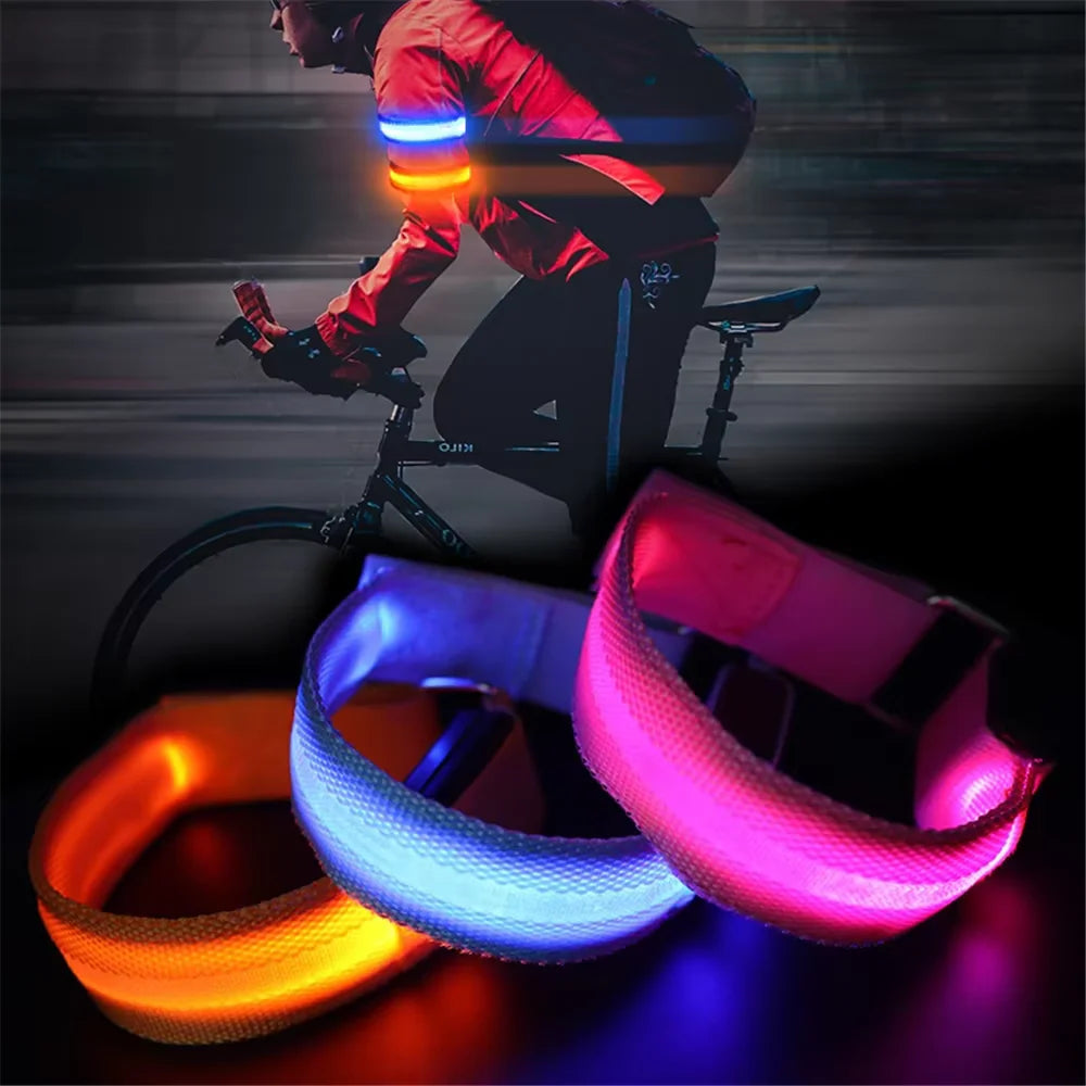 Juego de 2/4 piezas de brazalete luminoso con luz LED