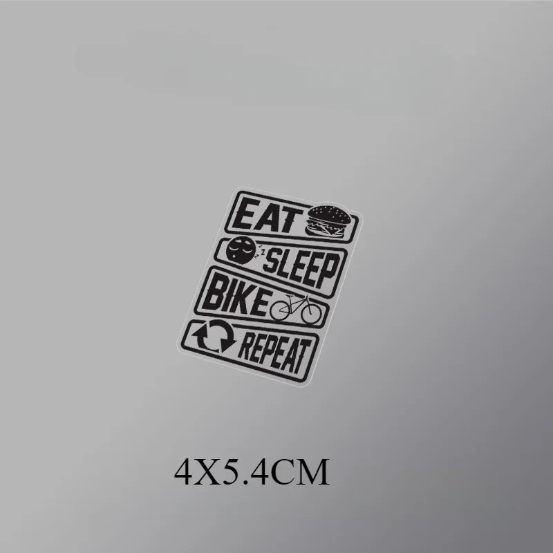Manger, dormir, vélo et répéter des autocollants