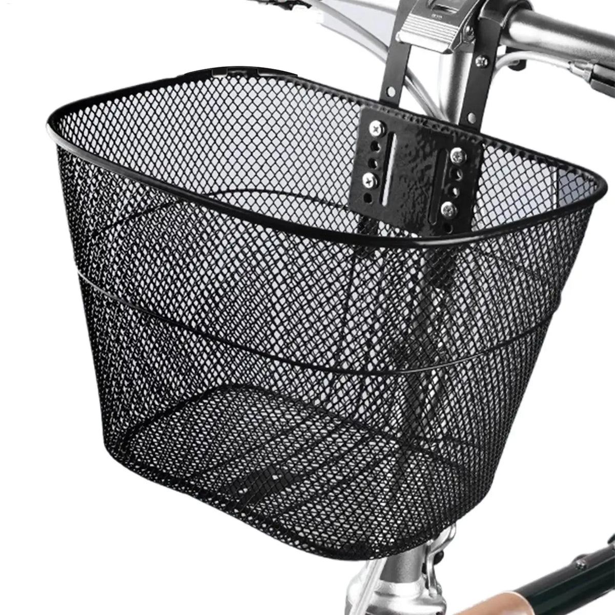 Detachable Front Bike Basket – Mesh Heavy-Duty Height Adjustable