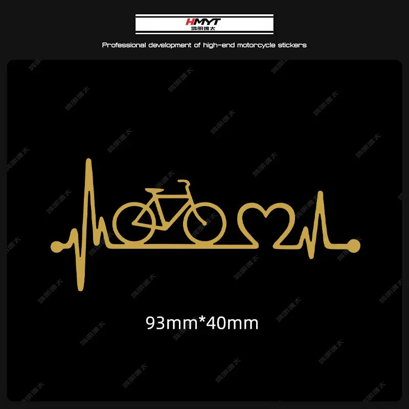 Adesivi per biciclette con battito cardiaco 