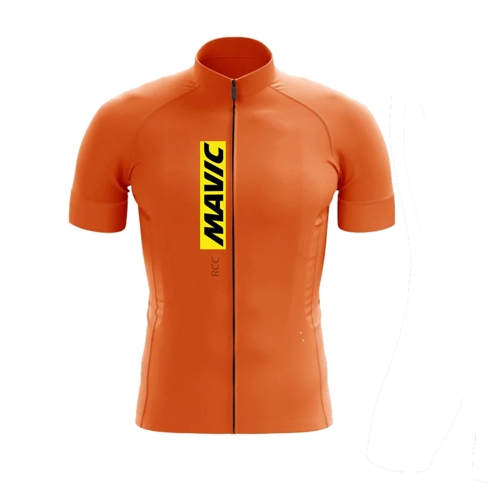 Men’s Cycling Jersey Short Sleeve – Breathable Full Zip Road MTB
