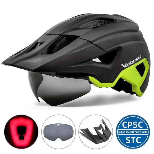 Magnetic Lens Cycling Helmet