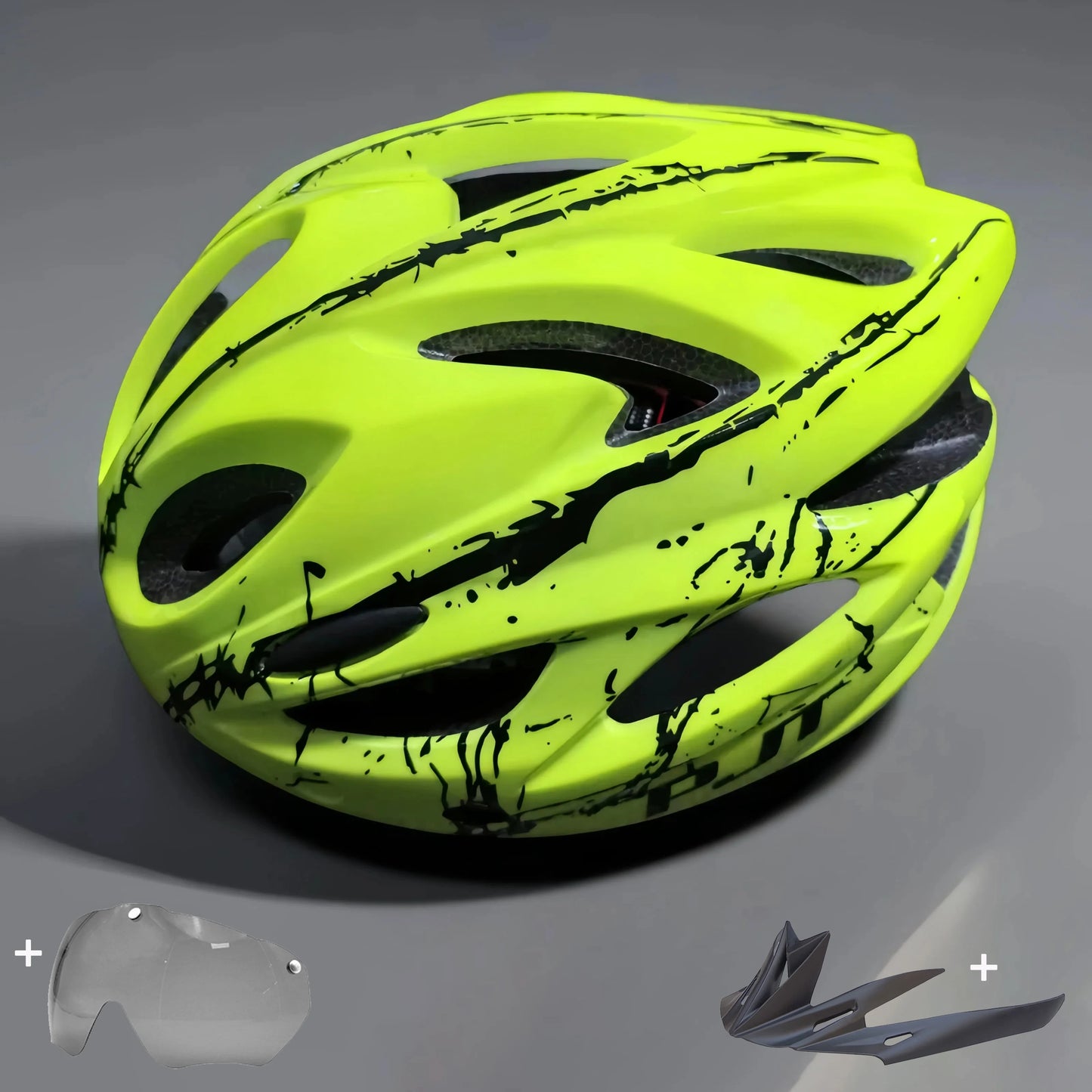 MTB-/Rennradhelm mit magnetischer Schutzbrille