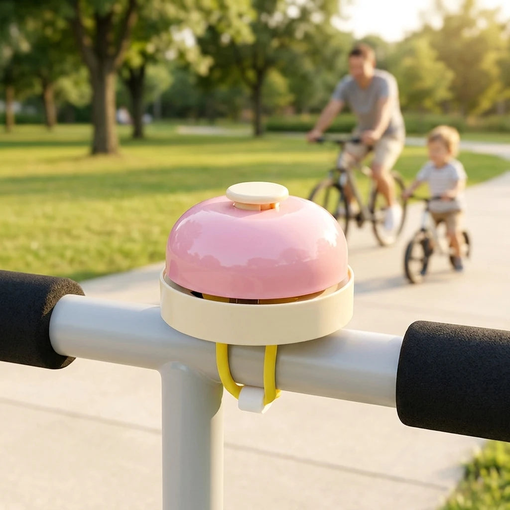Cute Pink Cartoon Bike Bell – Loud Kids Bicycle Bell