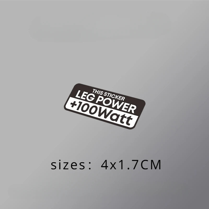 Leg Power +Watt Bicycle Decals