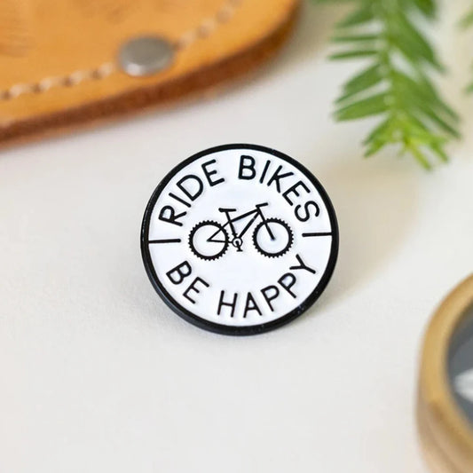 Fahrräder sei glücklich "Pin