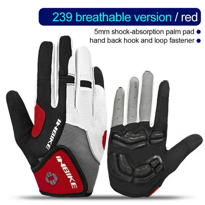 Vollfinger gepolsterte Radsporthandschuhe