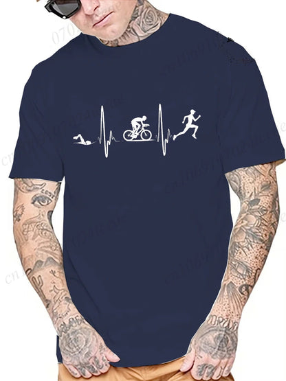 Chemise en coton Triathlon Heartbeat 