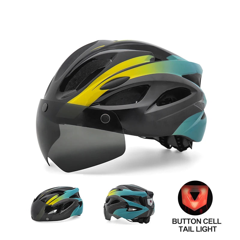 Cycling Helmet with Magnetic Goggles 