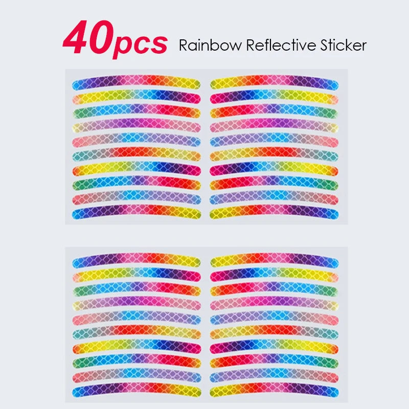 20/40pcs Bicycle Reflective Sticker for Wheels 