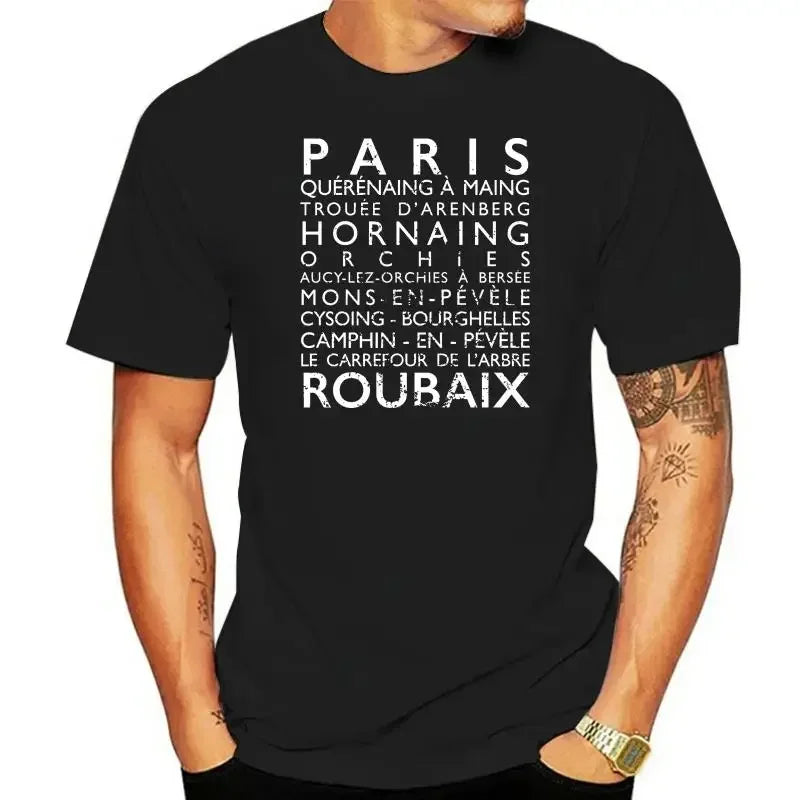 Paris Roubaix Radfahrer-T-Shirt