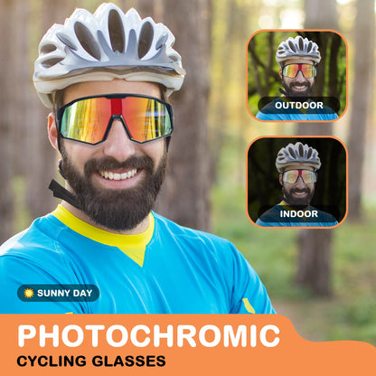 Photochromic Sport Shield Sunglasses