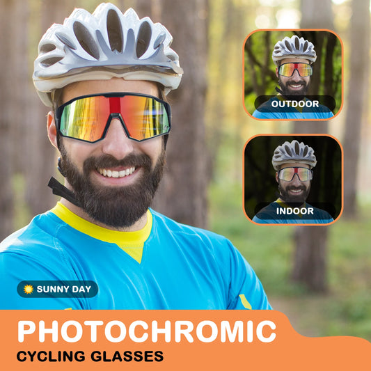 Photochromic Sport Shield Sunglasses