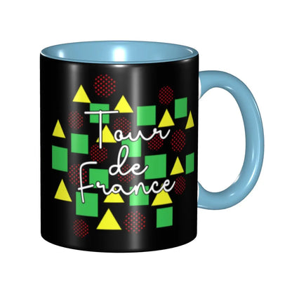 Cycling Race Ceramic Coffee Mug – 330ml Gift for Cyclists