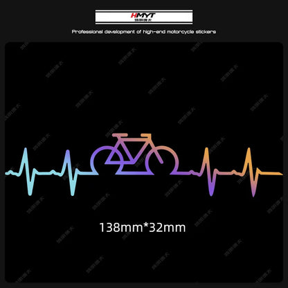 Adesivi per biciclette con battito cardiaco 