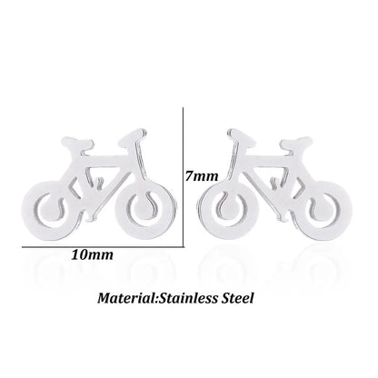 Sport Bicycle Earrings for Men 