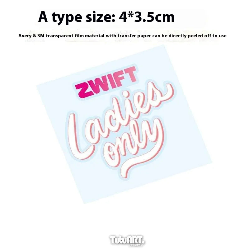 Ladies Only" & "Ride Like King" Premium Frame Decals