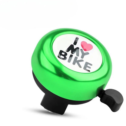 Campanello per bicicletta per bambini “I Love My Bike”.