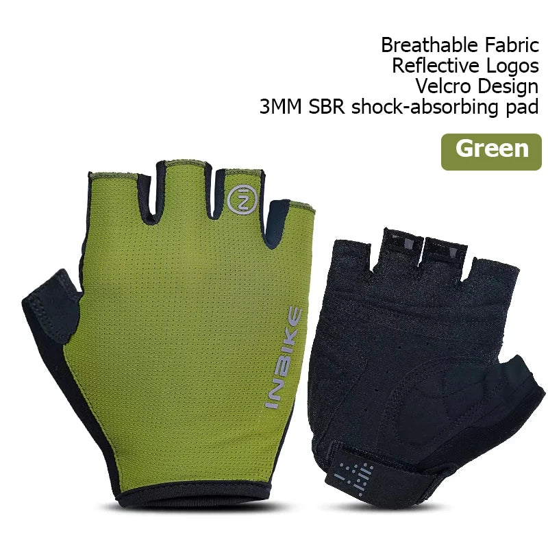 Breathable Fingerless Cycling Gloves