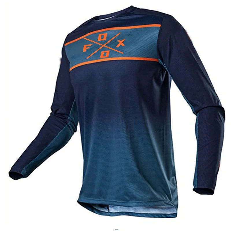 Men's MTB Downhill Jersey – Long Sleeve Mountain Bike Shirt