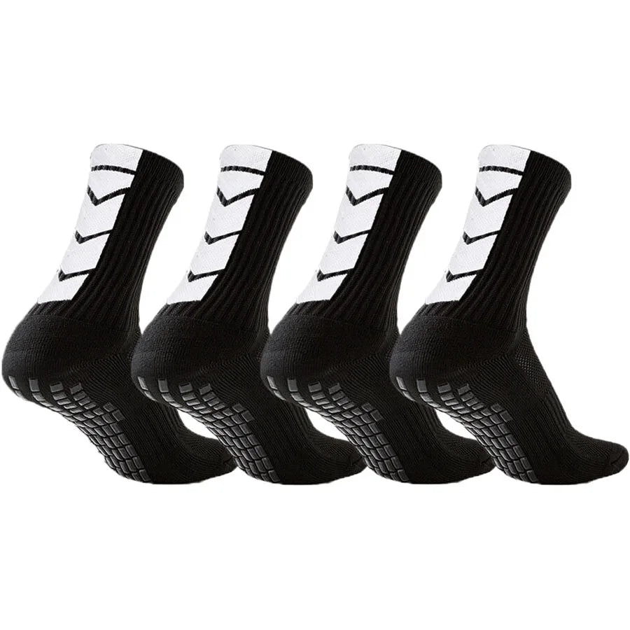 4 Pair Shockproof Non-Slip Grip Socks