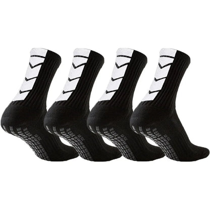 4 Pair Shockproof Non-Slip Grip Socks