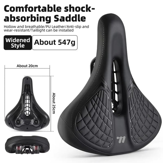 Shock Absorbing Comfort Bike Saddle