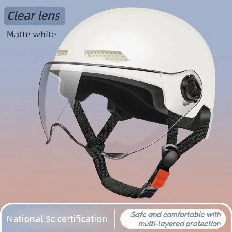 Bicycle Safety Helmet with Goggles 