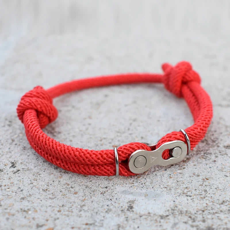 Minimalist Bike Link Cord Bracelet
