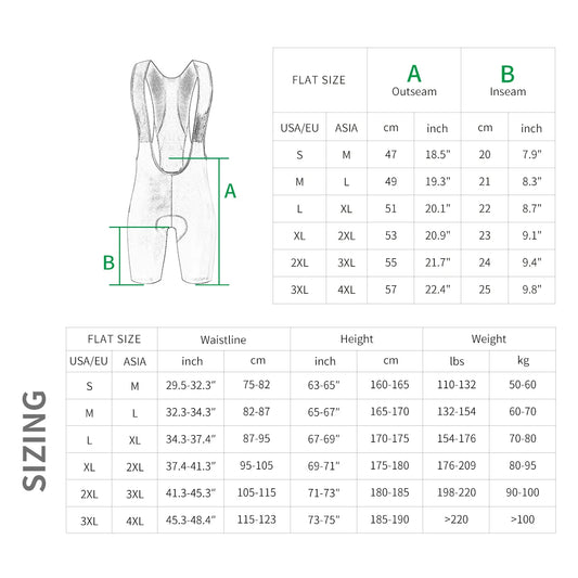 Cycling Bib Shorts Breathable MTB 