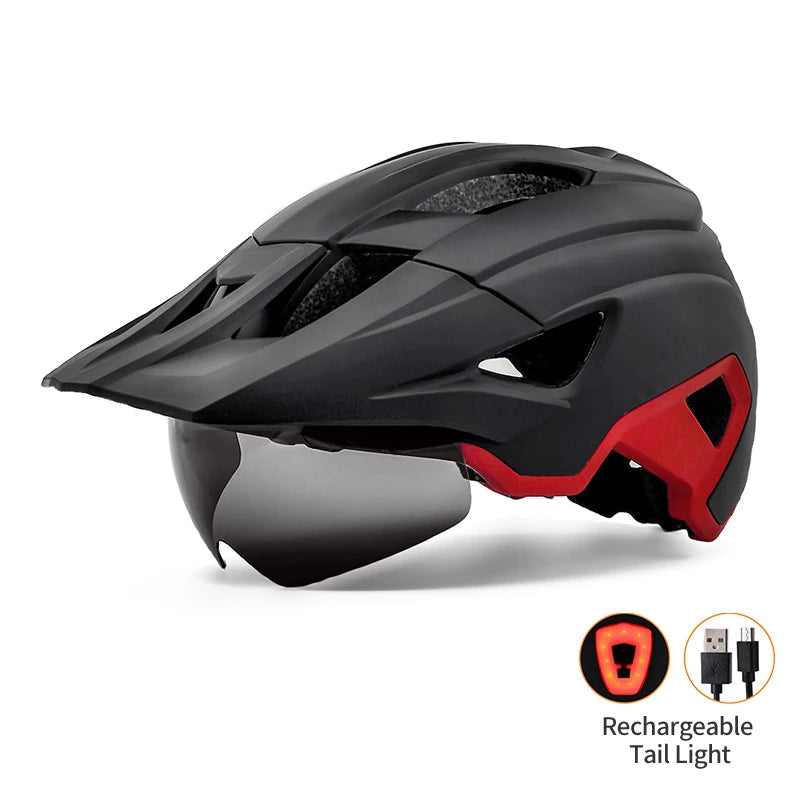Adult Helmet with Sun Goggle Visor 