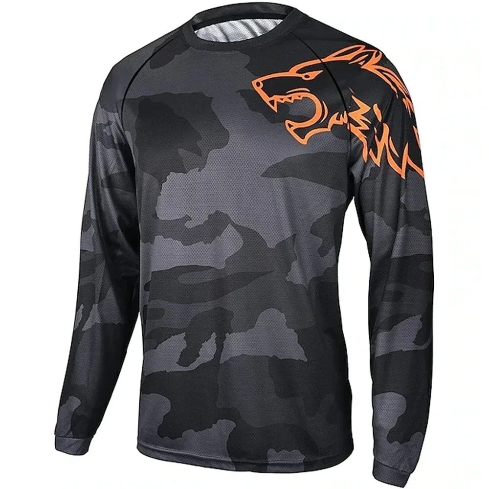 Men’s Downhill Long Sleeved Bicycle Jersey