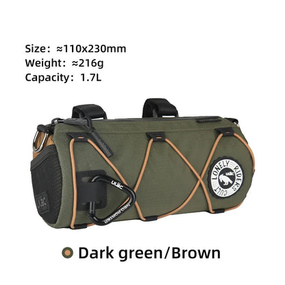 Waterproof Bike Handlebar Bag 1.7L – Front Tube Cycling Shoulder Bag