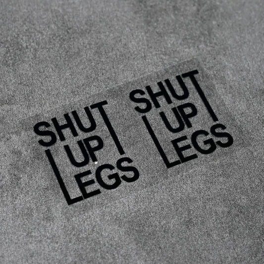 2PCS “SHUT UP LEGS” Bike Stickers 